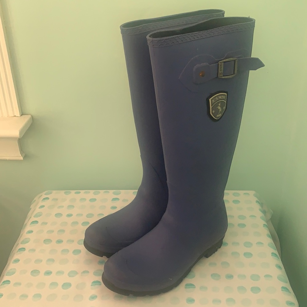 Kamik blue rain boots size 7